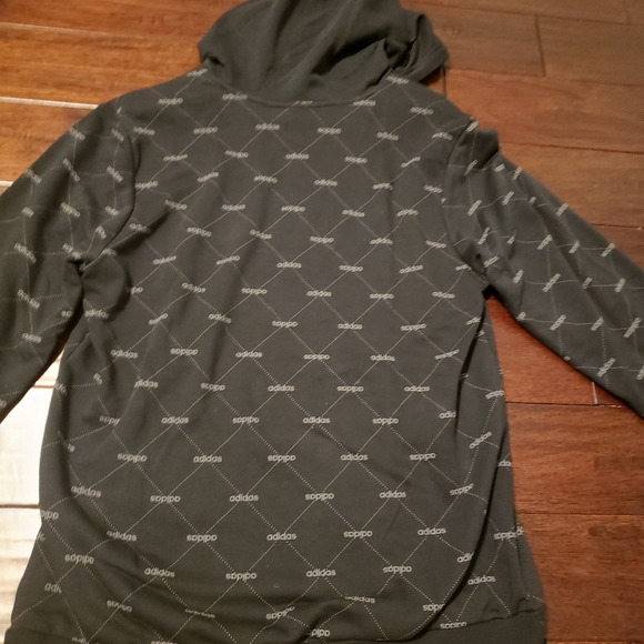 NWT Black & White AOP Large Hoodie - Picture 5 of 5
